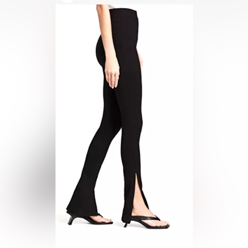 Something Navy Ponte Stretch Leggings NWT Black Sz XS Zip Ankle Flare or Skinny